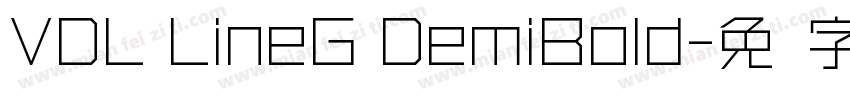 VDL LineG DemiBold字体转换